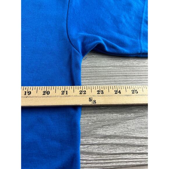 VTG Arlando Women's Blue Sequin Embroidered Fish Graphics Crew Neck Tee Large - Picture 10 of 11